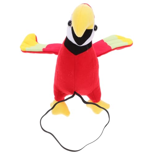 FUNNETOYU Piratenpapagei Plüschtier für Schulterspielzeug Cosplay Accessoire Leichtes Design für Geburtstags Farbenfrohes von FUNNETOYU