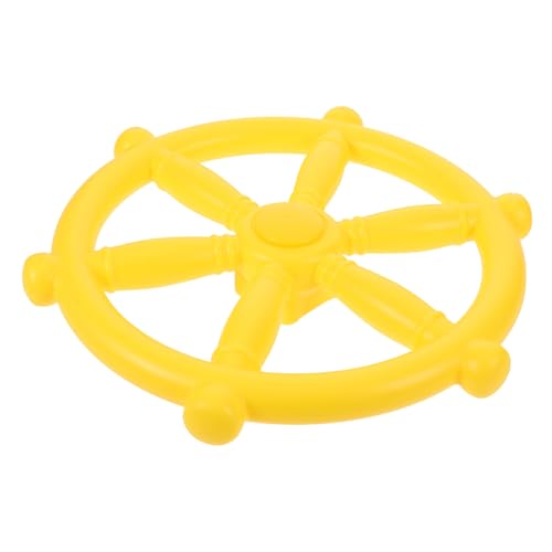 FUNNETOYU Piratenschiff Lenkrad mit Glatten Kanten Wetterfestes Kunststoff-Lenkrad für Vielseitiges Zubehör für Spielhaus Spielplatz und Schaukel im Garten von FUNNETOYU