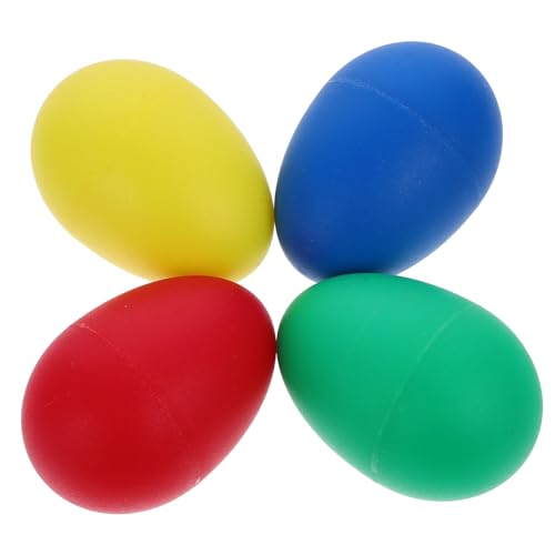 FUNNETOYU Plastic Percussion Musikalische Eier Maracas für Früherziehung Rhythmusarbeit und Musik im Klassenzimmer Zufällige Farbe Zufällige Farbe von FUNNETOYU