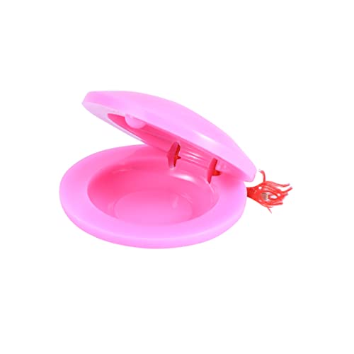 FUNNETOYU Plastik Kastagnetten für Junge Mädchen und Musikinstrument für Frühe Musikalische Rosa Finger Castanets aus Kunststoff Pädagogisches Schlaginstrument für Kleinkinder von FUNNETOYU