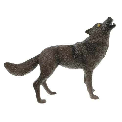 FUNNETOYU Plastische Wolf Figur Realistisches Wildtier Modell Deko für Zuhause Garten und Schreibtisch Naturnahe Tierfigur für Sammler FUNNETOYU Plastische Wolf Figur Realistisches Wildtier Modell Deko für Zuhause Garten und Schreibtisch Naturnahe Tierfigur für Sammler von FUNNETOYU