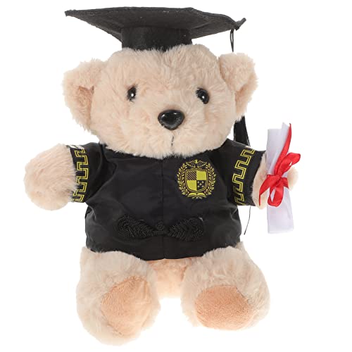 FUNNETOYU Plüsch Bär mit Doktorhut Süßes Abschluss Geschenktier für Frauen zur Dekoration von Abschlussfeiern Glücksbringer für Graduierte FUNNETOYU Plüsch Bär mit Doktorhut Süßes Abschluss Geschenktier für Frauen zur Dekoration von Abschlussfeiern Glücksbringer für Graduierte von FUNNETOYU