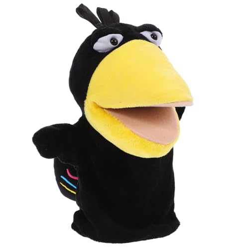 FUNNETOYU Plüsch Fingerpuppe Krähentier mit Beweglichem Schnabel Kreative Handpuppe für Pädagogisches für Aufführungen und Interaktives FUNNETOYU Plüsch Fingerpuppe Krähentier mit Beweglichem Schnabel Kreative Handpuppe für Pädagogisches für Aufführungen und Interaktives von FUNNETOYU