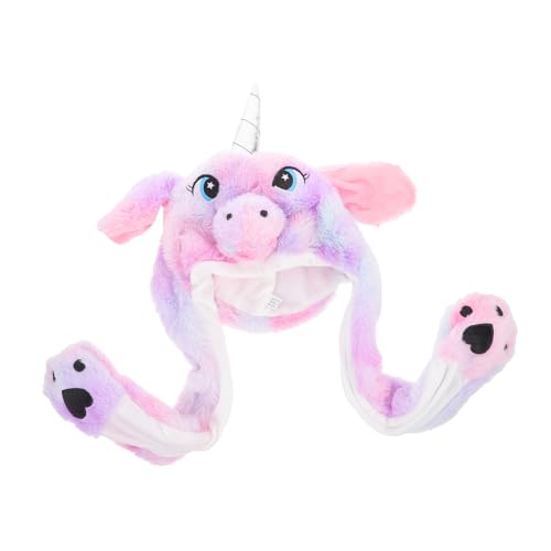 FUNNETOYU Plüsch Hasenmütze mit Beweglichen Ohren Witzige Cosplay Kopfbedeckung für Erwachsene Leichte Strapazierfähige Party und Festival Mütze Vielseitiges Accessoire von FUNNETOYU