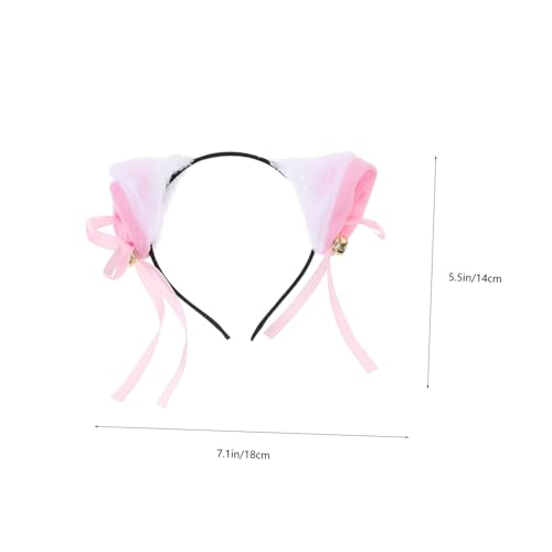 FUNNETOYU Plüsch Katzenohren Haarreif mit Schleife und Glocke Weiches Cosplay Haarschmuck accessoire für Party Karneval Halloween Angenehmer Sitz Passend für Mädchen und FUNNETOYU Plüsch Katzenohren Haarreif mit Schleife und Glocke Weiches Cosplay Haarschmuck accessoire für Party Karneval Halloween Angenehmer Sitz Passend für Mädchen und von FUNNETOYU