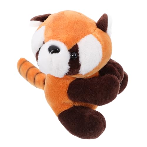 FUNNETOYU Plüsch Roter Panda Clip Kuscheltier Weicher Memohalter Heimdekoration Niedlicher Vorhangclip Samtiger Roter Panda Stofftier Clip für Büro und Zimmer von FUNNETOYU