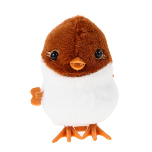 FUNNETOYU Plüsch-aufziehspielzeug Plüschspielzeug Tier Aufziehen Vogelspielzeug Für Spatz-aufziehspielzeug Simuliertes Tierspielzeug Aufziehspielzeug in Tierform Plastik von FUNNETOYU