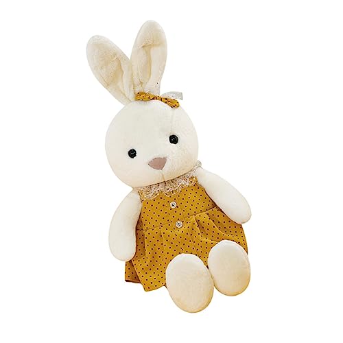 FUNNETOYU Plüschhasenpuppe ausgestopftes Tier Kuscheltier Ausgestopfter Hasenkaninchen Puppe Plüsch Minitier-Plüschtier Kaninchenpuppe Hase Plüsch PP Baumwolle Gelb FUNNETOYU Plüschhasenpuppe ausgestopftes Tier Kuscheltier Ausgestopfter Hasenkaninchen Puppe Plüsch Minitier-Plüschtier Kaninchenpuppe Hase Plüsch PP Baumwolle Gelb von FUNNETOYU