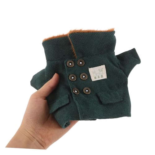 FUNNETOYU Plüschpuppenkleidung Kleidung Für Stofftiere Babypuppen Outfit Süßes Puppen Outfit Puppenkostüm Puppenzubehör Puppen Anziehkleidung Armeepuppenkleidung Grünes Polyester von FUNNETOYU