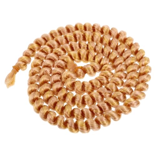 FUNNETOYU Puppe Perücke perücken Puppenhaare selber Machen Haare für Puppen Bjd-Puppenhaare lockiges Puppenhaar Zubehör für die Puppenherstellung Polypropylengarn Golden FUNNETOYU Puppe Perücke perücken Puppenhaare selber Machen Haare für Puppen Bjd-Puppenhaare lockiges Puppenhaar Zubehör für die Puppenherstellung Polypropylengarn Golden von FUNNETOYU