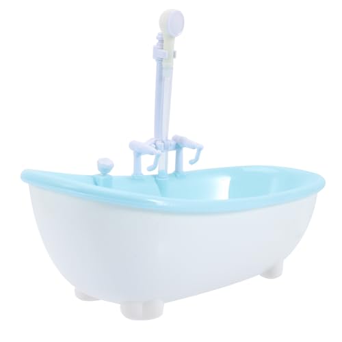 FUNNETOYU Puppenbadewanne mit Sprühfunktion Miniatur Badezimmer für Langlebig und Bruchsicher für Kreative Wasserspiele ohne Batterie FUNNETOYU Puppenbadewanne mit Sprühfunktion Miniatur Badezimmer für Langlebig und Bruchsicher für Kreative Wasserspiele ohne Batterie von FUNNETOYU
