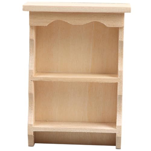 FUNNETOYU Puppenhaus Deko Dekoratives Mini Wandregal aus Glattem Material Realistisch Gestaltetes Miniaturspielzeug für DIY Projekte und Puppenhaus Schlafzimmergestaltung von FUNNETOYU