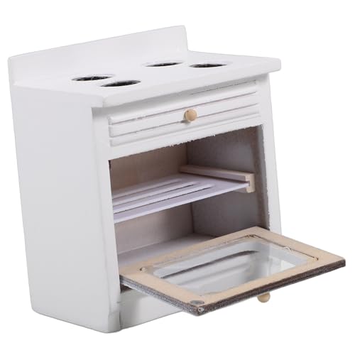 FUNNETOYU Puppenhaus Küche Zubehör Stabiles Modell mit Flachem Boden Weiße Herdplatte Mini Möbel Requisite für Puppenhaus Dekoratives Küchenaccessoire für Sammler FUNNETOYU Puppenhaus Küche Zubehör Stabiles Modell mit Flachem Boden Weiße Herdplatte Mini Möbel Requisite für Puppenhaus Dekoratives Küchenaccessoire für Sammler von FUNNETOYU