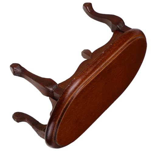 FUNNETOYU Puppenhaus Miniatur Beistelltisch Oval Walnussfarben Mini Möbel Zubehör für Puppenhaus Dekoration und Miniatur Szenen FUNNETOYU Puppenhaus Miniatur Beistelltisch Oval Walnussfarben Mini Möbel Zubehör für Puppenhaus Dekoration und Miniatur Szenen von FUNNETOYU