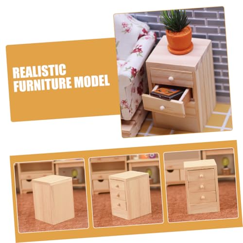 FUNNETOYU Puppenhaus Möbel mit Öffnender Schublade Elegantes Design für Puppenhaus Schlafzimmer Dekoration und Miniatur Aufbewahrung FUNNETOYU Puppenhaus Möbel mit Öffnender Schublade Elegantes Design für Puppenhaus Schlafzimmer Dekoration und Miniatur Aufbewahrung von FUNNETOYU