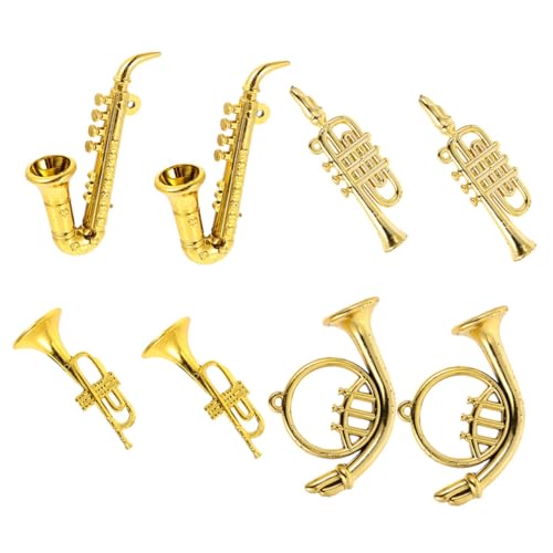 FUNNETOYU Puppenhaus Zubehör mit Trompete Saxophon Teiliges Miniaturinstrumente für Puppenhaus Dekoration FUNNETOYU Puppenhaus Zubehör mit Trompete Saxophon Teiliges Miniaturinstrumente für Puppenhaus Dekoration von FUNNETOYU