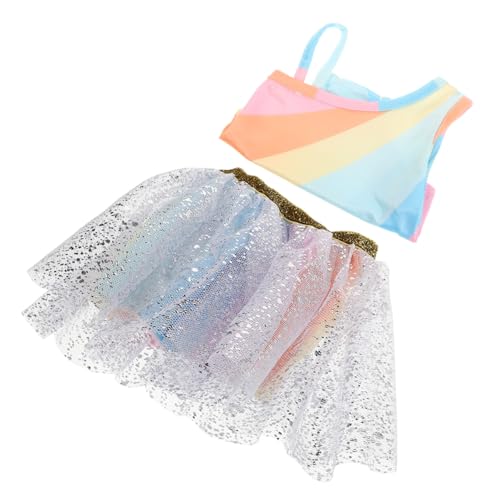 FUNNETOYU Puppenkleider Regenbogen Tüllrock Weiches Material Komfortabel Passend für Mädchen Puppen Zubehör FUNNETOYU Puppenkleider Regenbogen Tüllrock Weiches Material Komfortabel Passend für Mädchen Puppen Zubehör von FUNNETOYU