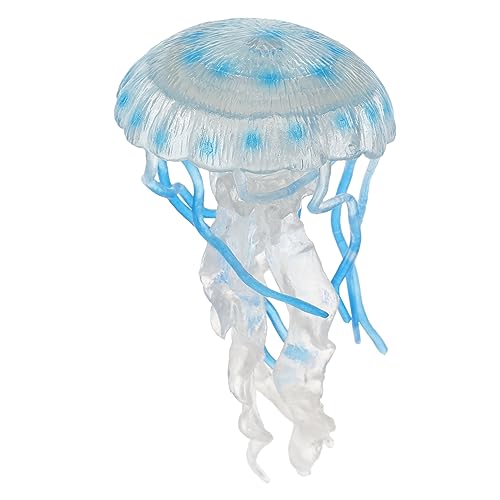 FUNNETOYU Quallen-Simulationsmodell Quallen-Modell Meerestiere Fisch Poolspielzeug Quallenlampe für kinderspielzeug Toys for Quallenfigur Figur Plastik Sky-Blue von FUNNETOYU