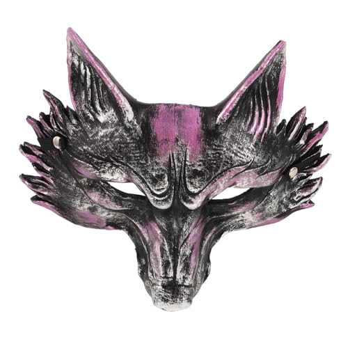 FUNNETOYU Realistische Fuchsmaske aus Pu-schaumstoff Bequeme Tiermaske für Halloween Karneval Cosplay und Faschingsparty Wiederverwendbar Detailreich Gestaltet für Damen und Herren von FUNNETOYU