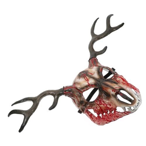 FUNNETOYU Realistische Hornmasken mit Abnehmbaren Geweihen Atmungsaktive Tierkopf Halbgesichtsmaske für Cosplay und Partyzubehör für Erwachsene FUNNETOYU Realistische Hornmasken mit Abnehmbaren Geweihen Atmungsaktive Tierkopf Halbgesichtsmaske für Cosplay und Partyzubehör für Erwachsene von FUNNETOYU