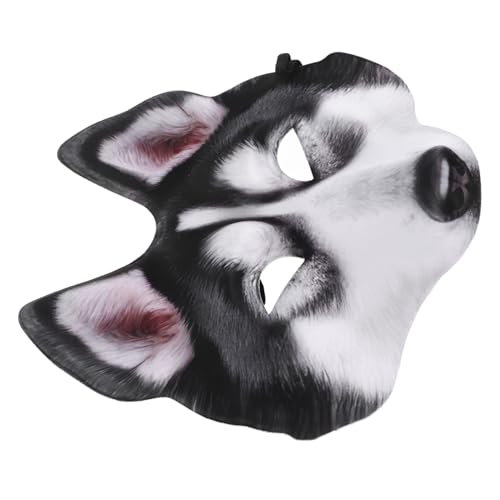 FUNNETOYU Realistische Hundemaske mit Verstellbarem Riemen Detailgetreu für Halloween Karneval und Cosplay Lebensechtes Design Komfortabel und Passend für Kopfgrößen von FUNNETOYU