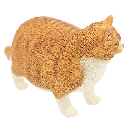 FUNNETOYU Realistische Kurze Katzenfigur aus Stabilem Detailreiche Tierdeko für Kinderzimmer und Büro Pädagogisches Modell mit Glatten Kanten Dekorative Sammlerstatue FUNNETOYU Realistische Kurze Katzenfigur aus Stabilem Detailreiche Tierdeko für Kinderzimmer und Büro Pädagogisches Modell mit Glatten Kanten Dekorative Sammlerstatue von FUNNETOYU