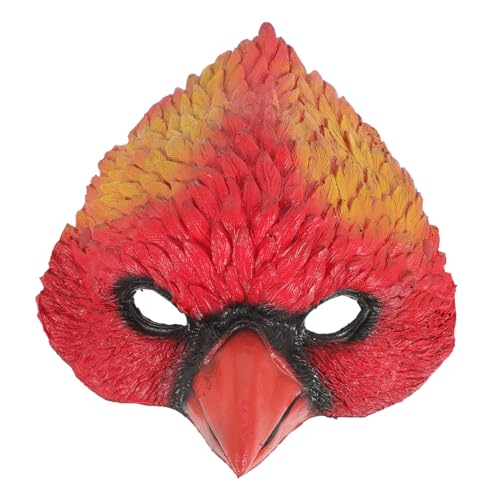 FUNNETOYU Realistische Vogelkopf Maske aus Hochwertigem PU Leichte Tierkopf Maske für Karneval Halloween Maskenball und Rollenspiele Komfortabel und Tragbar für Party und von FUNNETOYU