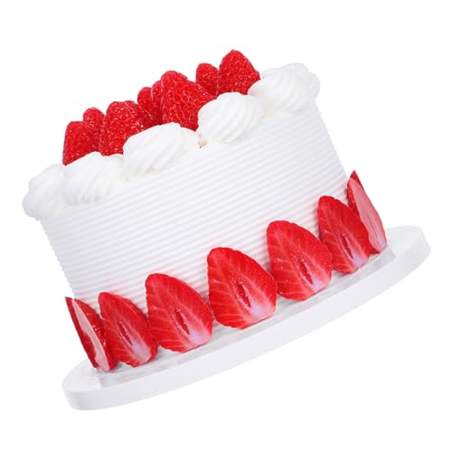 FUNNETOYU Realistischer Künstlicher Geburtstagskuchen Deko Simulation Lebensmittelmodell für Hochzeit Party Schaufenster Fotos Requisit Lebensechte Fake Muffins von FUNNETOYU