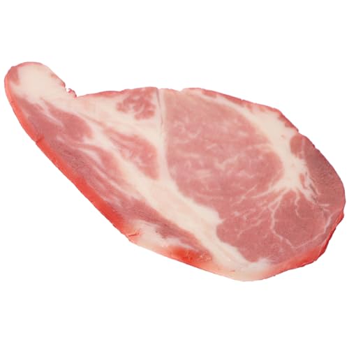 FUNNETOYU Realistisches Fake Beef Modell mit Klarer Textur Täuschend Echte Dekoratives Western Kitchen Decor für Restaurant Tisch und Party Hochwertiges Künstliches Fleisch zur Display von FUNNETOYU