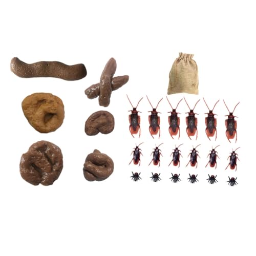 FUNNETOYU Realistisches Fake Excrement Modell Teiliges Lustiges Poo für Aprilscherz Halloween Prank Toy für Freunde und Familie von FUNNETOYU
