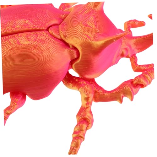 FUNNETOYU Realistisches Gedrucktes Käfermodell mit Beweglichen Flügeln Detailreiche Desktop Dekoration aus Kindersicherem Kunststoff Pädagogisches Insektenspielzeug für Kindergeburtstage von FUNNETOYU