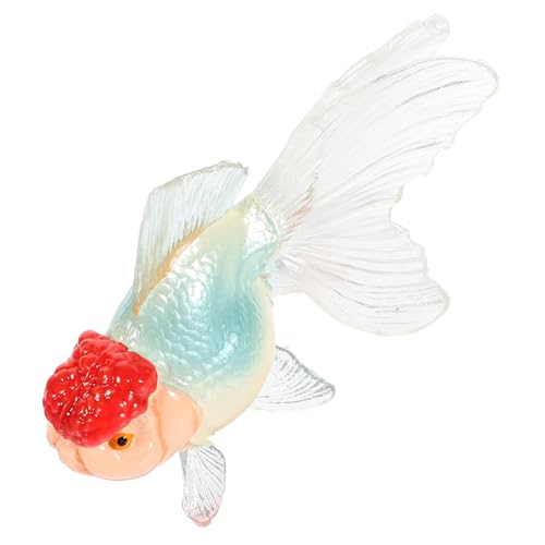 FUNNETOYU Realistisches Goldfischmodell Kunststoff Tierfigur Lebensechte Simulation Pädagogisches Fischmodell Dekoration für Aquarium Garten Desktop und Lernen FUNNETOYU Realistisches Goldfischmodell Kunststoff Tierfigur Lebensechte Simulation Pädagogisches Fischmodell Dekoration für Aquarium Garten Desktop und Lernen von FUNNETOYU