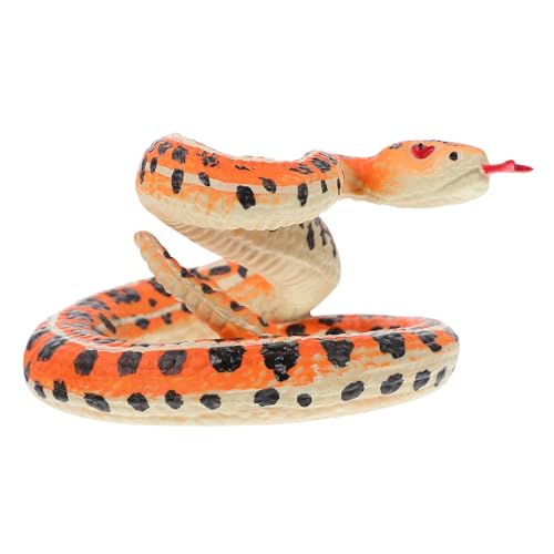 FUNNETOYU Realistisches Kunststoff Schlange Modell Detailgetreue Nachbildung Gruseliges Schlangenspielzeug für Dekoration und Halloween Party Sichere Materialien Vielseitig Einsetzbar von FUNNETOYU