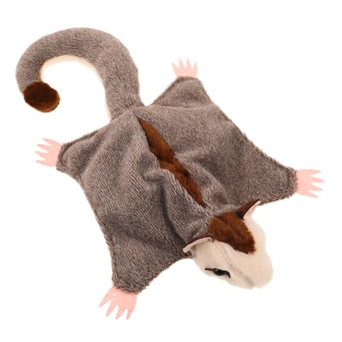FUNNETOYU Realistisches Magnetisches Flughörnchen Plüschtier Weiches Kuscheltier mit Magnetischen Tragbarer Flauschiger Begleiter für Schlaf Spiel und Reise Hautfreundliches Kuscheltier von FUNNETOYU