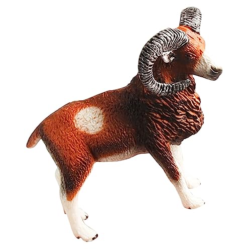 FUNNETOYU Realistisches Mouflon Modell aus Hochwertigem Kunststoff Farbenfrohes Schaf Dekorationsspielzeug für Miniatur Landschaftsornament Pädagogisches Tiermodell für Schreibtisch und FUNNETOYU Realistisches Mouflon Modell aus Hochwertigem Kunststoff Farbenfrohes Schaf Dekorationsspielzeug für Miniatur Landschaftsornament Pädagogisches Tiermodell für Schreibtisch und von FUNNETOYU
