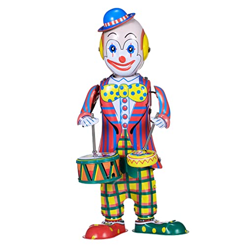 FUNNETOYU Retro Clown Figur Trommler aus Aufziehbar Bunte Vintage Tischdekoration für Party und Wohnaccessoire FUNNETOYU Retro Clown Figur Trommler aus Aufziehbar Bunte Vintage Tischdekoration für Party und Wohnaccessoire von FUNNETOYU