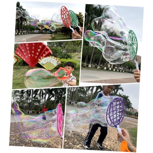 FUNNETOYU Riesen Seifenblasen Set für Kreativer Outdoor Bubble Maker mit Jumbo Blasring Farblich Sortiert Sicherer und Langlebiger Seifenblasenstab für Spiel und Spaß im Zufällige Farbe FUNNETOYU Riesen Seifenblasen Set für Kreativer Outdoor Bubble Maker mit Jumbo Blasring Farblich Sortiert Sicherer und Langlebiger Seifenblasenstab für Spiel und Spaß im Zufällige Farbe von FUNNETOYU