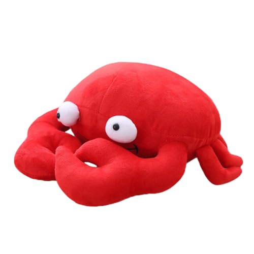 FUNNETOYU Rotes Plüsch krabbenstofftier aus Pp Baumwolle Weiches Kissen Kreatives und Langlebiges Kuscheltier für Zuhause und Familie von FUNNETOYU