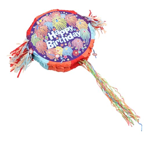 FUNNETOYU Runde Pinata für Geburtstagsdekoration Pinata zum Aufhängen Party Dekoration für Mottopartys und Feiern Befüllbar mit Süßigkeiten und Konfetti FUNNETOYU Runde Pinata für Geburtstagsdekoration Pinata zum Aufhängen Party Dekoration für Mottopartys und Feiern Befüllbar mit Süßigkeiten und Konfetti von FUNNETOYU