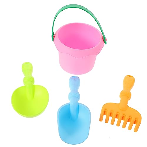 FUNNETOYU Sandspielzeug mit Eimer und Schaufel Kindgerecht für Strand Wasser und Schneespiele Fördert Kreativität und Motorische Fähigkeiten Geeignet für Am Meer und Indoor Zufällige Farbe von FUNNETOYU