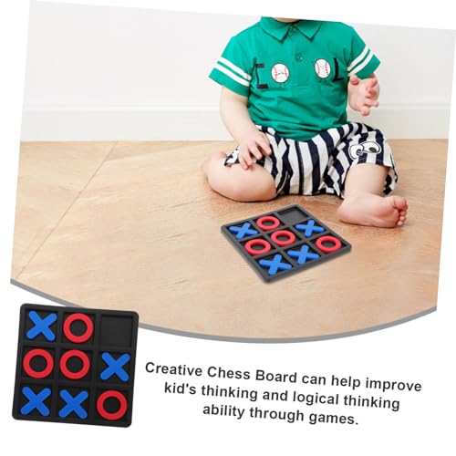 FUNNETOYU Schachspiel mit Roten O und Blauen X Tragbares Holzbrettspiel Logischem und Kreativität Kompakt für Reisen und Familienspiele FUNNETOYU Schachspiel mit Roten O und Blauen X Tragbares Holzbrettspiel Logischem und Kreativität Kompakt für Reisen und Familienspiele von FUNNETOYU