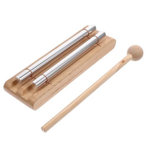 FUNNETOYU Schlaginstrument Für Musikunterricht Einfaches Holz-Glockenspiel Mit Metallrohr Und Schlägel Für Junge Mädchen Yoga Oder Meditation -tischglockenspiel Pädagogisches Musikspielzeug von FUNNETOYU