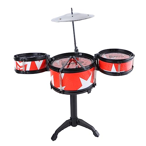 FUNNETOYU Schlagzeug Teiliges Rotes Percussion Instrument Set für Jungen Mädchen Frühe Musikalische Handliches Sicheres Drum Kit FUNNETOYU Schlagzeug Teiliges Rotes Percussion Instrument Set für Jungen Mädchen Frühe Musikalische Handliches Sicheres Drum Kit von FUNNETOYU