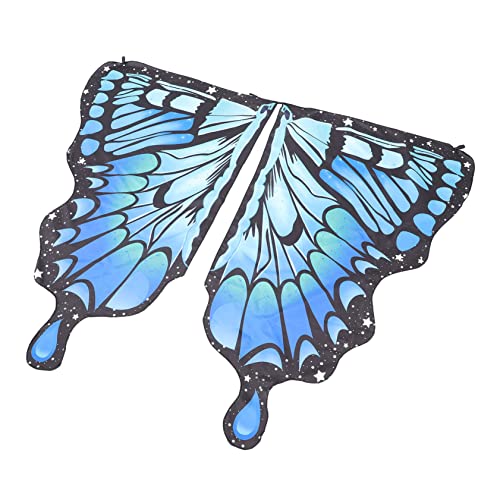 FUNNETOYU Schmetterlinge Flügel Halloween Cosplay Feenflügel Schmetterlingsflügel Für Feenflügelkinder Cosplay-zubehör Für Schmetterlingsschal Flügel-Cosplay Chiffon von FUNNETOYU