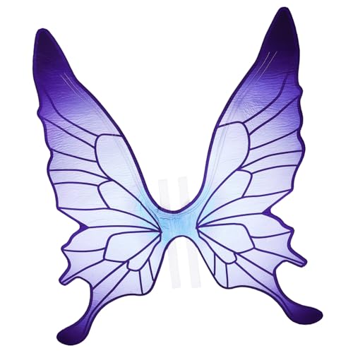 FUNNETOYU Schmetterlingsflügel Damen Kostüm Flügel Fairy Wing für Karneval Halloween Cosplay Bühnenauftritt Partyzubehör Traumhaftes Design Passend für Verschiedene Körpergrößen von FUNNETOYU