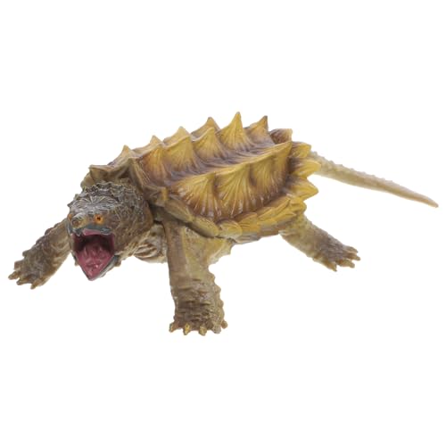 FUNNETOYU Schnappschildkröten-Modell Künstliches Schildkrötenmodell Lebensechtes Simulationstiermodell Tiermodelldekor Simulation Schildkrötendekoration Tiermodell Aus Kunststoff Plastik von FUNNETOYU