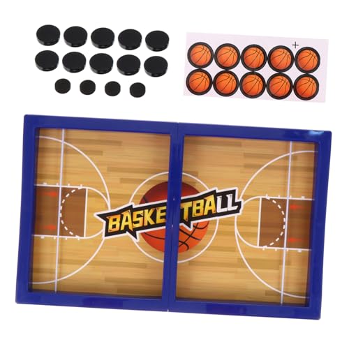 FUNNETOYU Schnelles Sling Puck Spiel für Basketball Style Desktop Tragbares Catapult Brettspiel Hand Auge Koordination Leicht und Langlebig für Drinnen und Draußen von FUNNETOYU