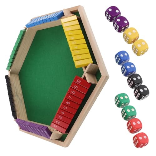FUNNETOYU Sechseitiger Flip Spieltisch mit Integrierten Spielregeln für Ktv Bars und Partys Interaktives Kartentisch Deckblatt Vielseitig für Gesellige Spielrunden und Gruppenunterhaltung von FUNNETOYU