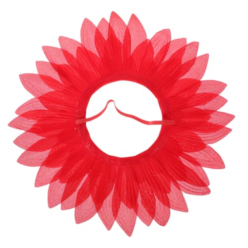 FUNNETOYU Simulation Blütenkopfband für Lustiges Sonnenblumen Haarzubehör Rotes Blumen Kostüm Accessoire für Karneval für Feste und Tanzveranstaltungen von FUNNETOYU