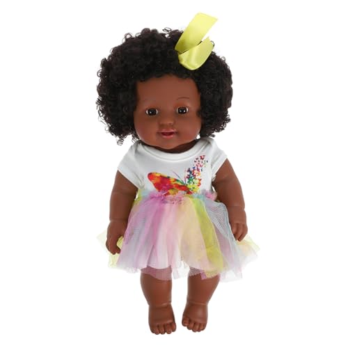 FUNNETOYU Mädchen-Puppe Afrikanische Puppe Mit Buntem Kleid Für Langlebig Und Für Und FUNNETOYU Mädchen-Puppe Afrikanische Puppe Mit Buntem Kleid Für Langlebig Und Für Und von FUNNETOYU